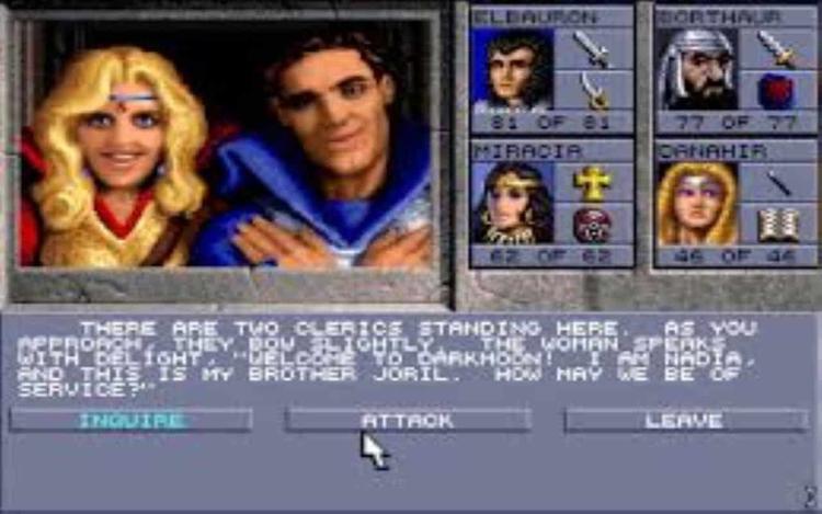 Gameplay screen of Eye of the Beholder II: The Legend of Darkmoon (6/8) Gameplay screen of Eye of the Beholder II: The Legend of Darkmoon (6/8)