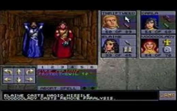Gameplay screen of Eye of the Beholder II: The Legend of Darkmoon (7/8) Gameplay screen of Eye of the Beholder II: The Legend of Darkmoon (7/8)