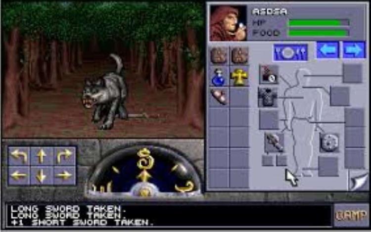 Gameplay screen of Eye of the Beholder II: The Legend of Darkmoon (4/8) Gameplay screen of Eye of the Beholder II: The Legend of Darkmoon (4/8)