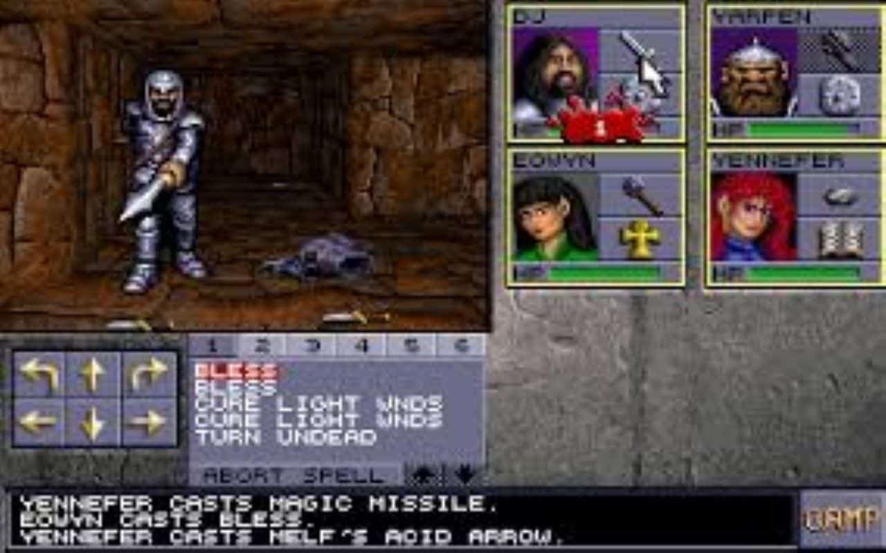 Gameplay screen of Eye of the Beholder II: The Legend of Darkmoon (3/8) Gameplay screen of Eye of the Beholder II: The Legend of Darkmoon (3/8)