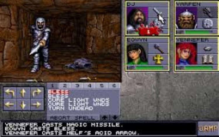 Gameplay screen of Eye of the Beholder II: The Legend of Darkmoon (3/8) Gameplay screen of Eye of the Beholder II: The Legend of Darkmoon (3/8)