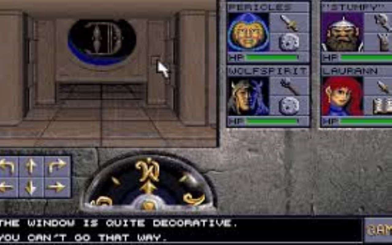 Gameplay screen of Eye of the Beholder II: The Legend of Darkmoon (1/8) Gameplay screen of Eye of the Beholder II: The Legend of Darkmoon (1/8)