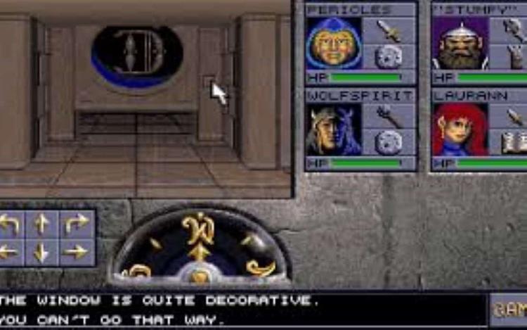Gameplay screen of Eye of the Beholder II: The Legend of Darkmoon (1/8) Gameplay screen of Eye of the Beholder II: The Legend of Darkmoon (1/8)