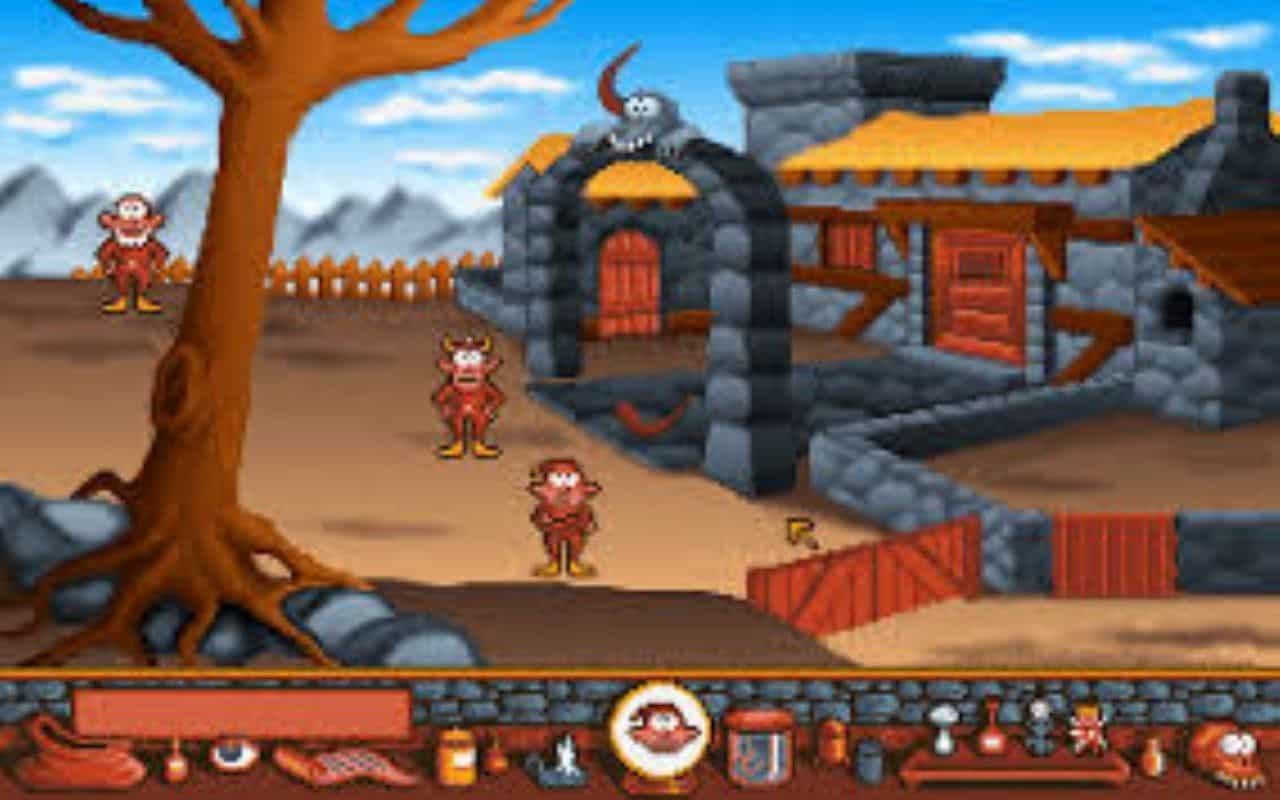 Gameplay screen of Gobliiins (2/8) Gameplay screen of Gobliiins (2/8)