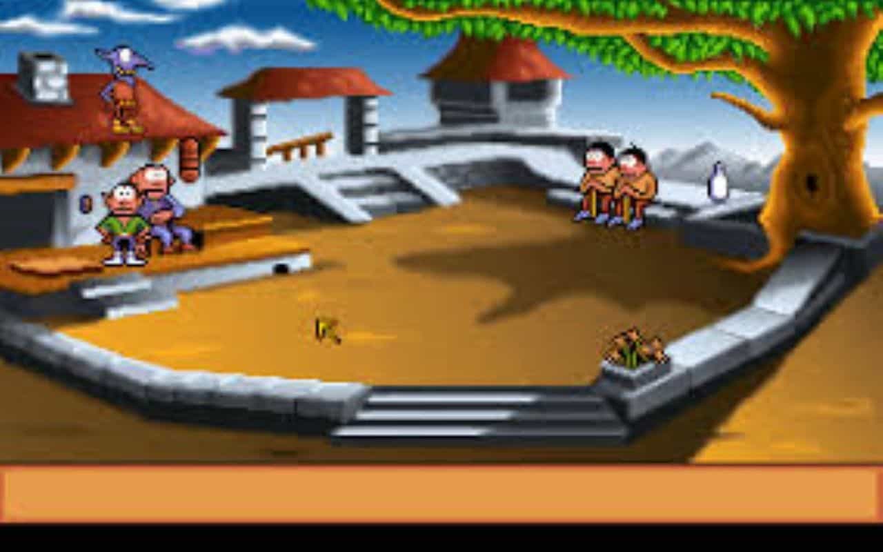 Gameplay screen of Gobliiins (3/8) Gameplay screen of Gobliiins (3/8)