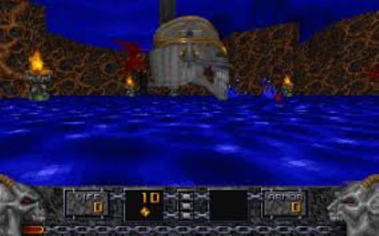 Gameplay screen of Heretic: Shadow of the Serpent Riders (7/8) Gameplay screen of Heretic: Shadow of the Serpent Riders (7/8)