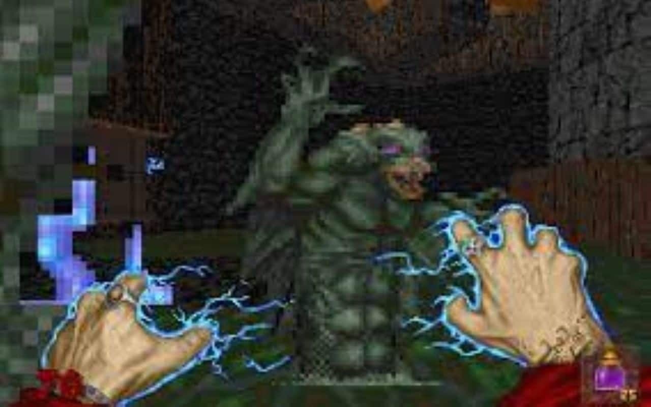 Gameplay screen of Hexen: Beyond Heretic (3/8) Gameplay screen of Hexen: Beyond Heretic (3/8)