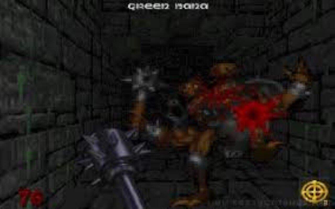 Gameplay screen of Hexen: Beyond Heretic (1/8) Gameplay screen of Hexen: Beyond Heretic (1/8)