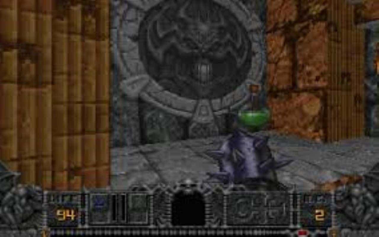Gameplay screen of Hexen: Beyond Heretic (2/8) Gameplay screen of Hexen: Beyond Heretic (2/8)