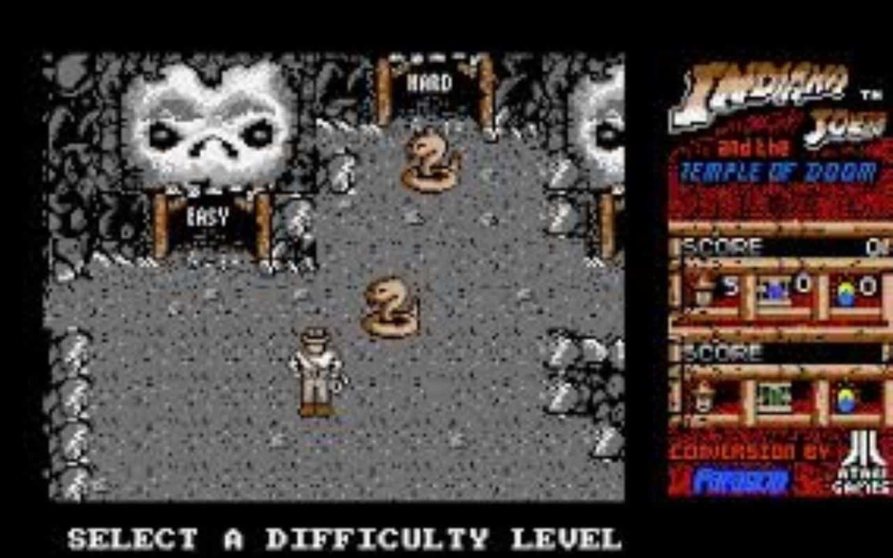 Gameplay screen of Indiana Jones and the Temple of Doom (3/4) Gameplay screen of Indiana Jones and the Temple of Doom (3/4)