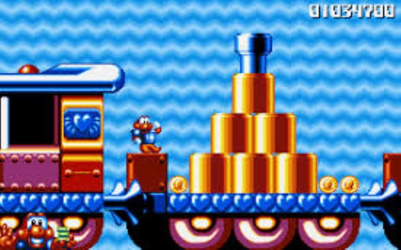 Gameplay screen of James Pond 2 Codename RoboCod (5/8) Gameplay screen of James Pond 2 Codename RoboCod (5/8)