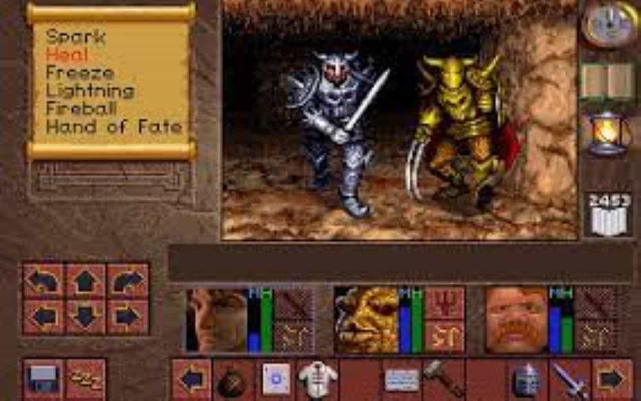 Gameplay screen of Lands of Lore: The Throne of Chaos (2/8) Gameplay screen of Lands of Lore: The Throne of Chaos (2/8)