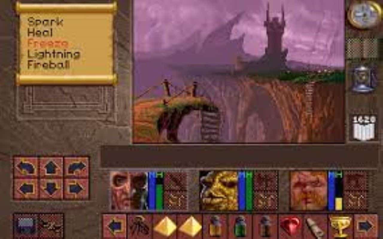 Gameplay screen of Lands of Lore: The Throne of Chaos (3/8) Gameplay screen of Lands of Lore: The Throne of Chaos (3/8)