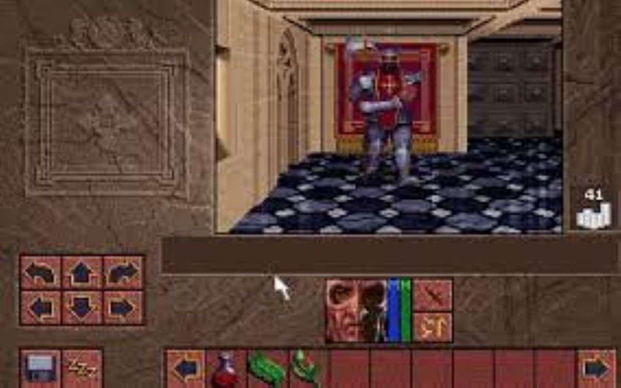 Gameplay screen of Lands of Lore: The Throne of Chaos (1/8) Gameplay screen of Lands of Lore: The Throne of Chaos (1/8)