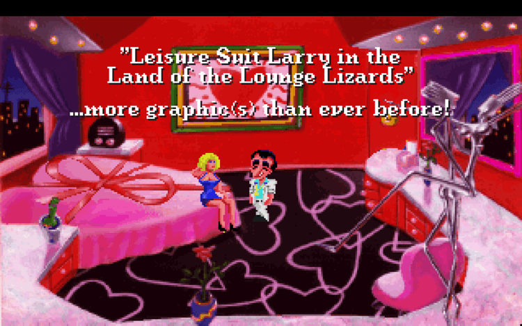 Gameplay screen of Leisure Suit Larry 1 In the Land of the Lounge Lizards (7/8) Gameplay screen of Leisure Suit Larry 1 In the Land of the Lounge Lizards (7/8)