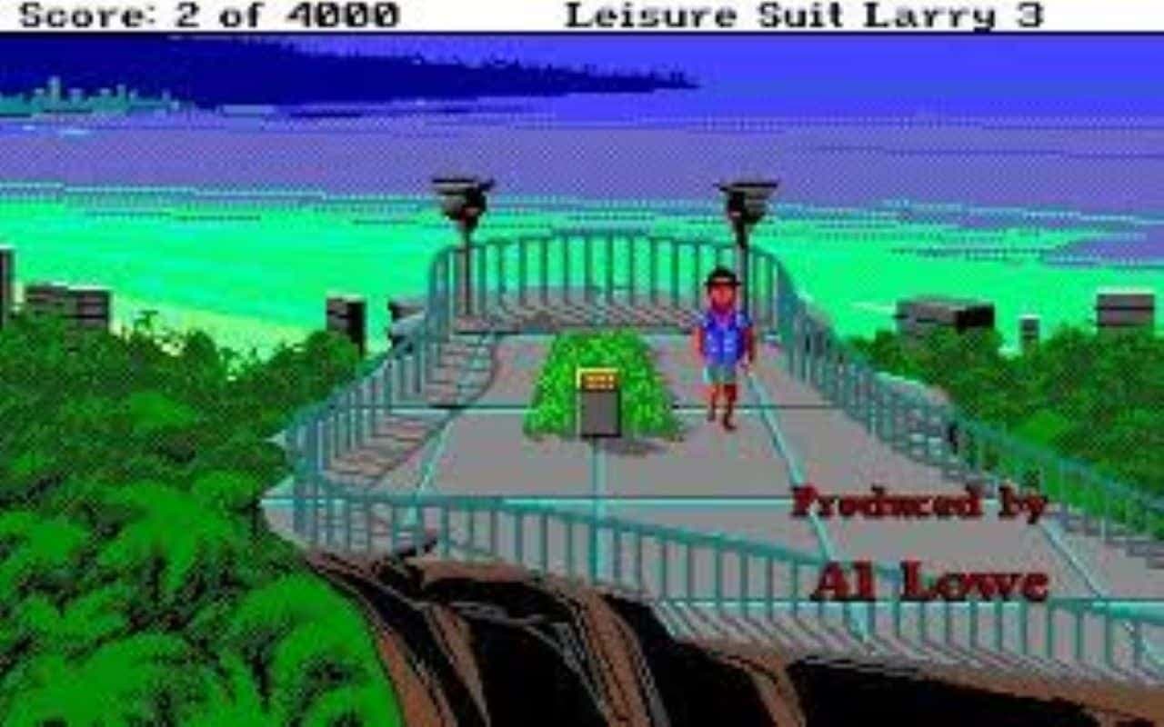 Gameplay screen of Leisure Suit Larry III: Passionate Patti in Pursuit of the Pulsating Pectorals (2/4) Gameplay screen of Leisure Suit Larry III: Passionate Patti in Pursuit of the Pulsating Pectorals (2/4)