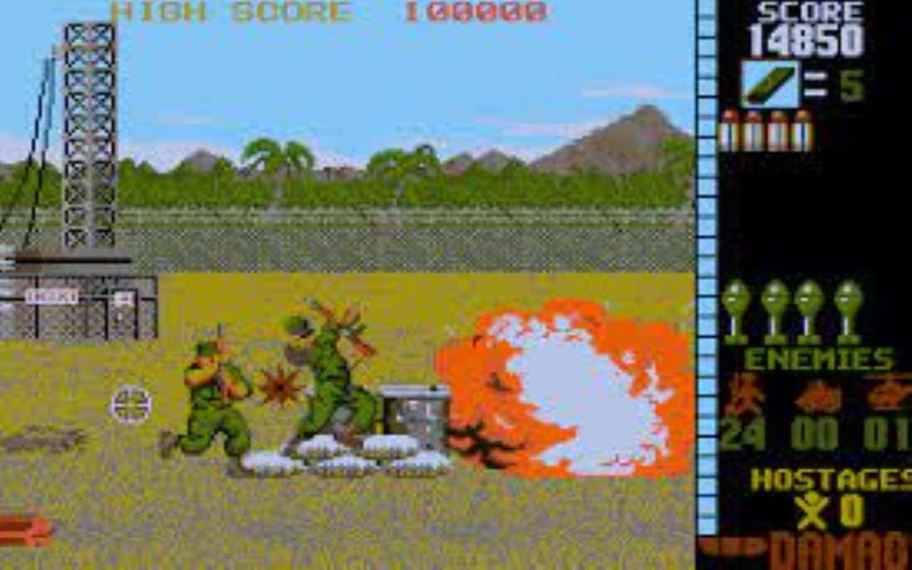 Gameplay screen of Operation Wolf (2/8) Gameplay screen of Operation Wolf (2/8)