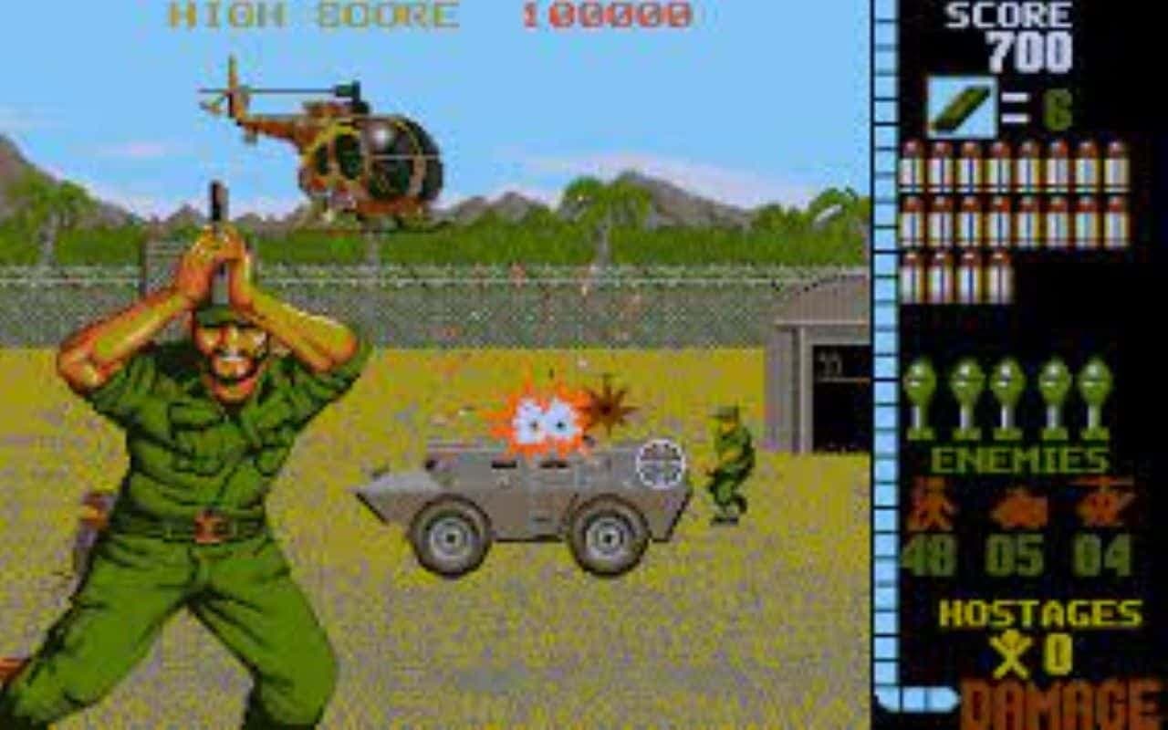 Gameplay screen of Operation Wolf (3/8) Gameplay screen of Operation Wolf (3/8)