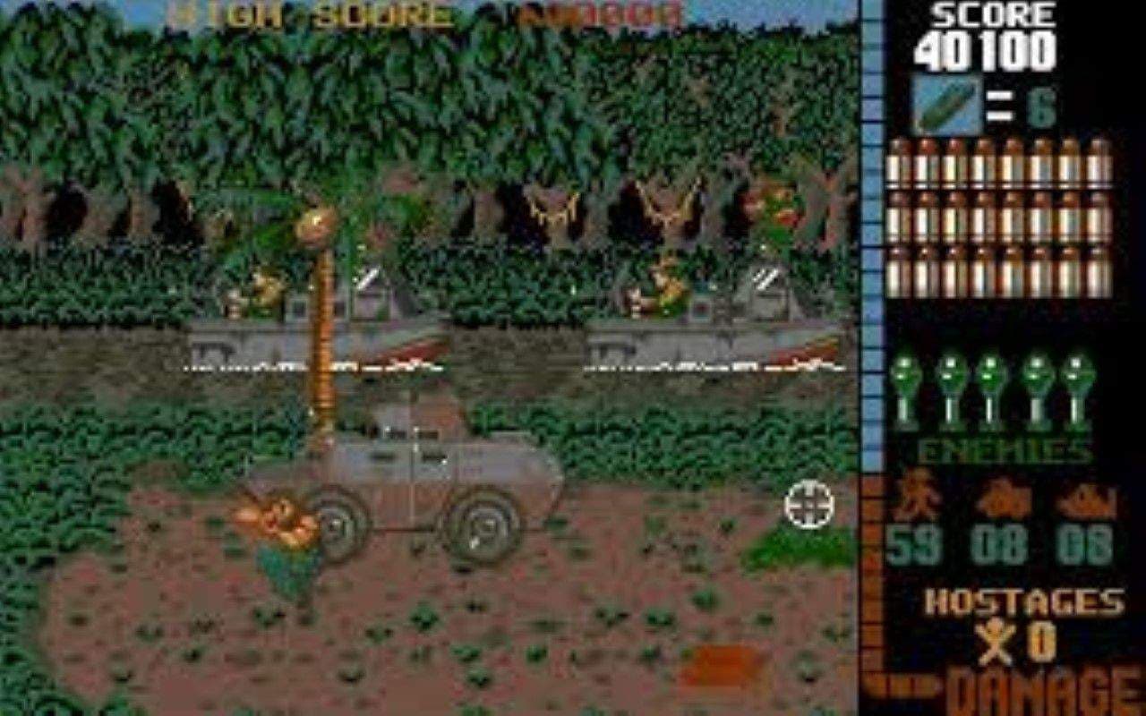 Gameplay screen of Operation Wolf (4/8) Gameplay screen of Operation Wolf (4/8)
