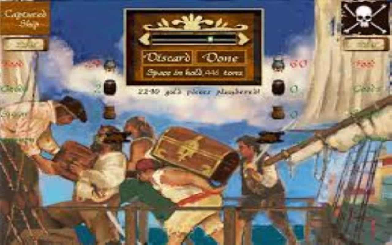 Gameplay screen of Pirates! Gold (4/8) Gameplay screen of Pirates! Gold (4/8)