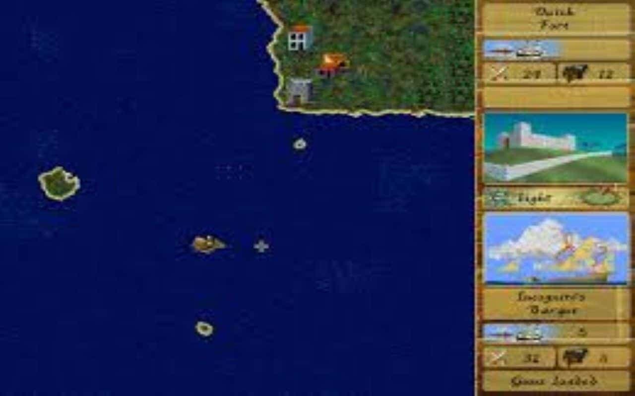 Gameplay screen of Pirates! Gold (3/8) Gameplay screen of Pirates! Gold (3/8)
