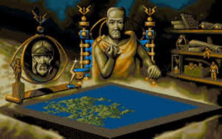 Gameplay screen of Populous II: Trials of the Olympian Gods (2/4) Gameplay screen of Populous II: Trials of the Olympian Gods (2/4)