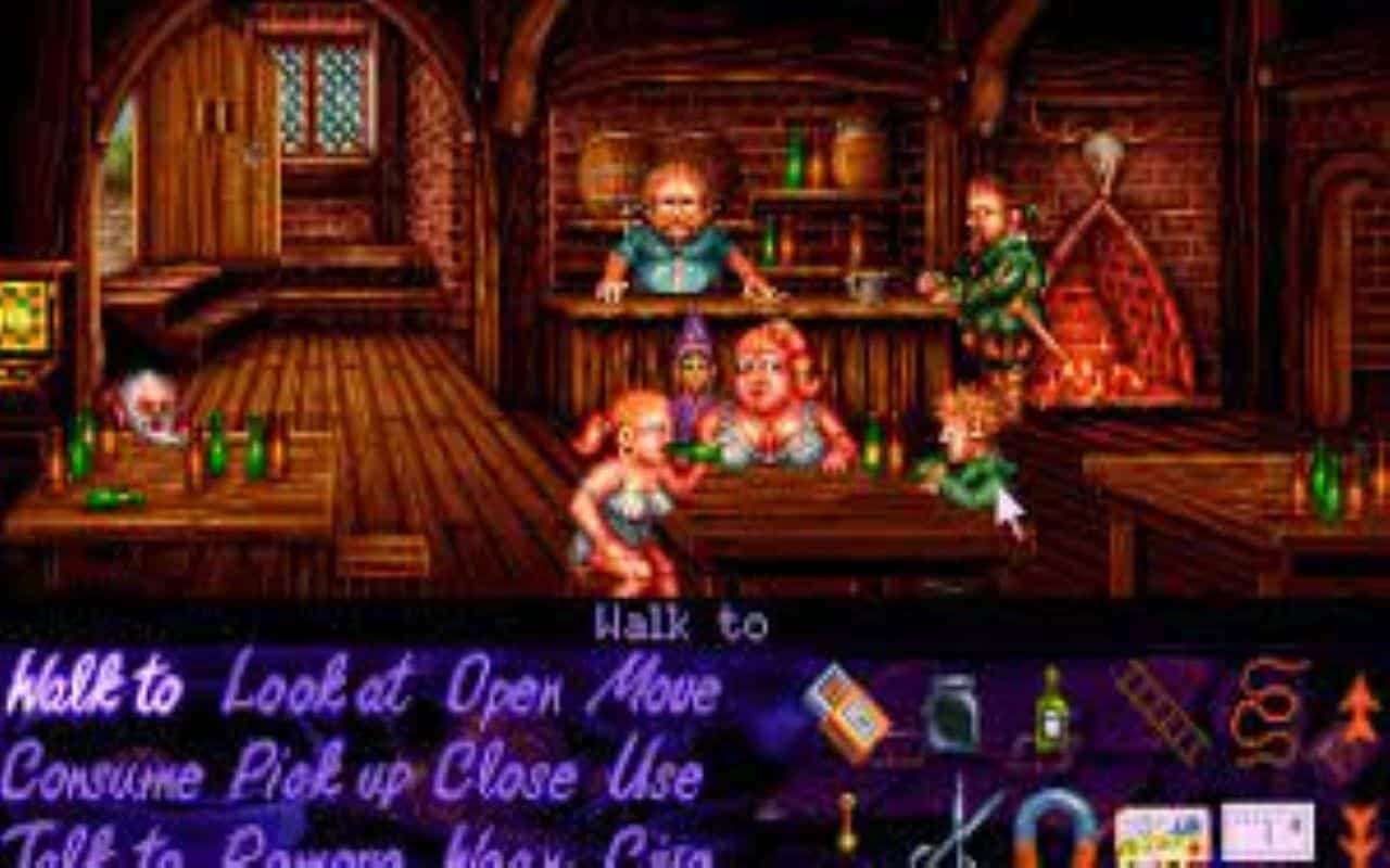 Gameplay screen of Simon the Sorcerer (2/8) Gameplay screen of Simon the Sorcerer (2/8)