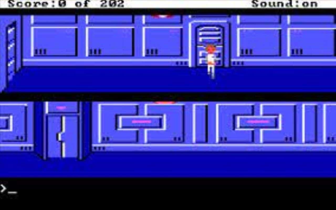 Gameplay screen of Space Quest: Chapter I - The Sarien Encounter (1/8) Gameplay screen of Space Quest: Chapter I - The Sarien Encounter (1/8)