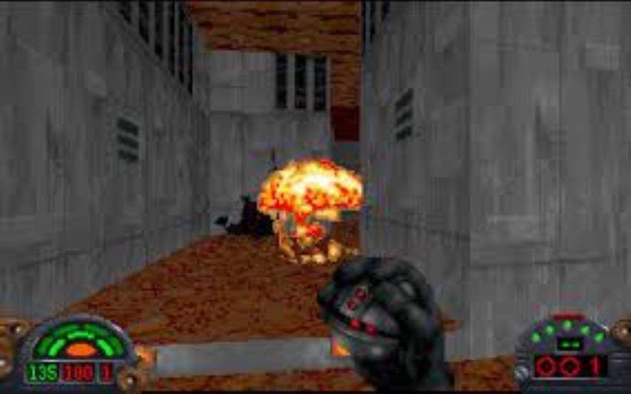 Gameplay screen of Star Wars: Dark Forces (3/8) Gameplay screen of Star Wars: Dark Forces (3/8)