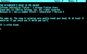Gameplay screen of The Hitchhiker's Guide to the Galaxy (4/4) Gameplay screen of The Hitchhiker's Guide to the Galaxy (4/4)