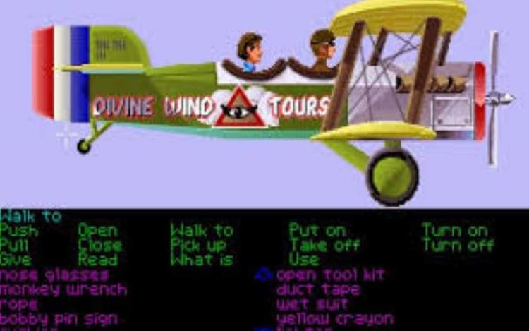 Gameplay screen of Zak McKracken and the Alien Mindbenders (4/8) Gameplay screen of Zak McKracken and the Alien Mindbenders (4/8)