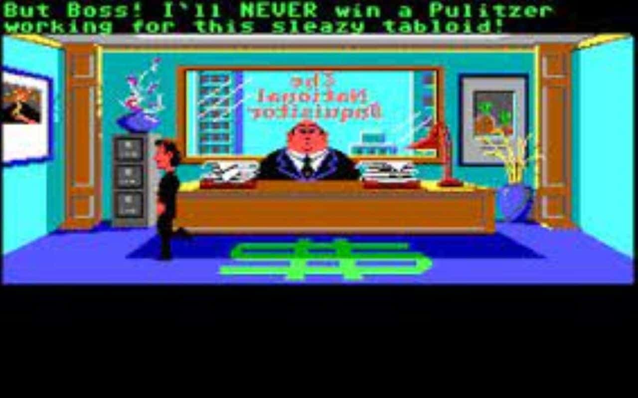 Gameplay screen of Zak McKracken and the Alien Mindbenders (1/8) Gameplay screen of Zak McKracken and the Alien Mindbenders (1/8)