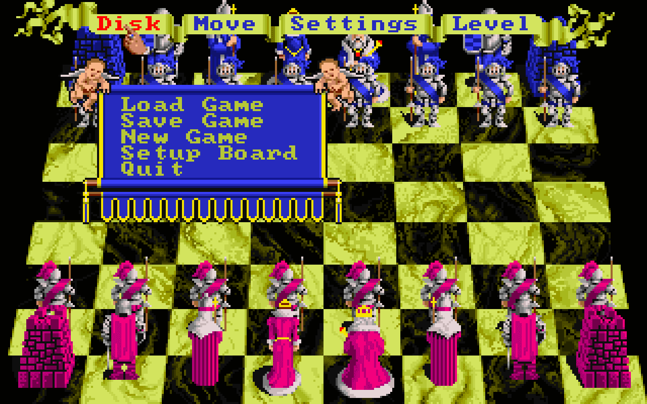 Gameplay screen of Battle Chess (8/8) Gameplay screen of Battle Chess (8/8)