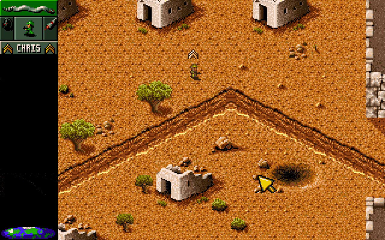 Gameplay screen of Cannon Fodder (1/8) Gameplay screen of Cannon Fodder (1/8)