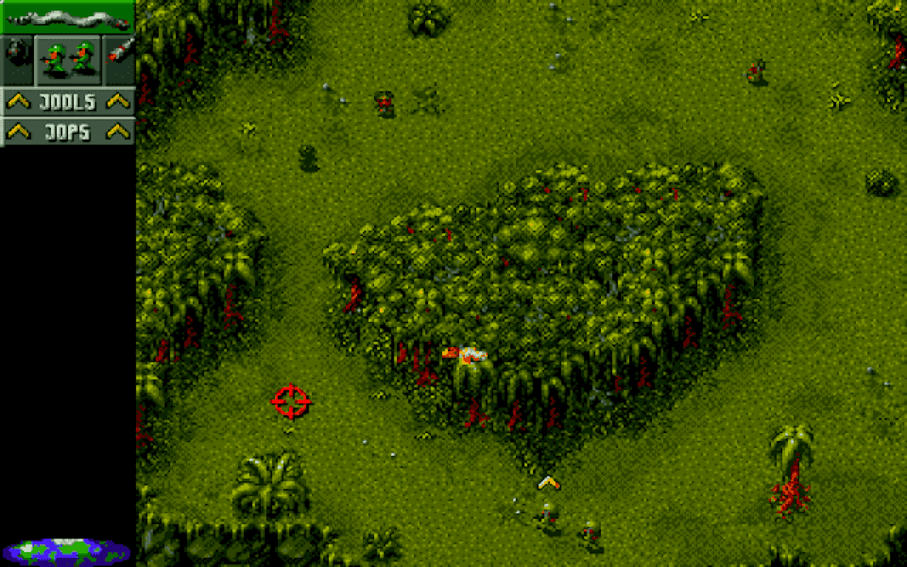 Gameplay screen of Cannon Fodder (5/8) Gameplay screen of Cannon Fodder (5/8)