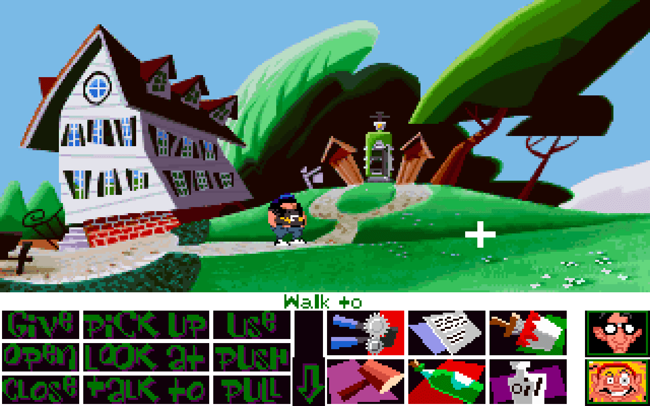 Gameplay screen of Maniac Mansion: Day of the Tentacle (1/8) Gameplay screen of Maniac Mansion: Day of the Tentacle (1/8)
