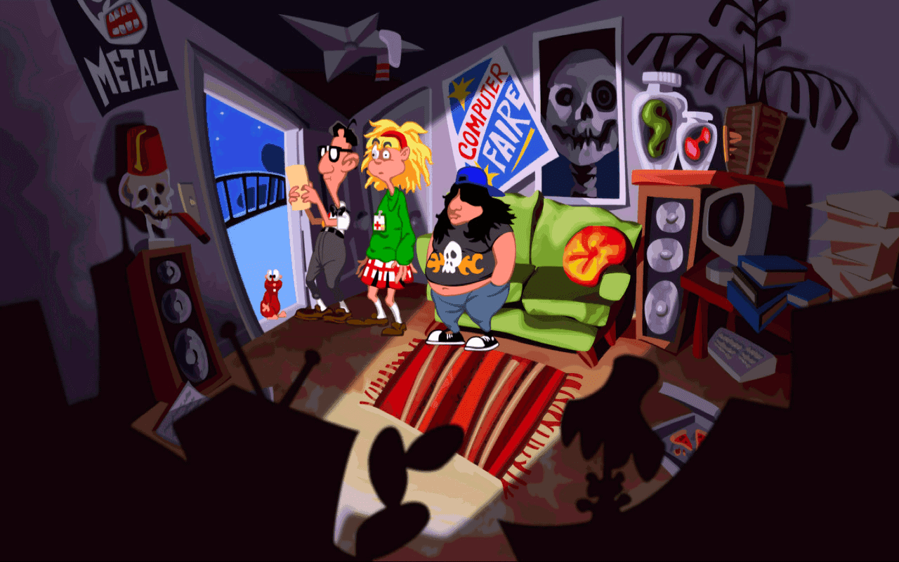 Gameplay screen of Maniac Mansion: Day of the Tentacle (4/8) Gameplay screen of Maniac Mansion: Day of the Tentacle (4/8)