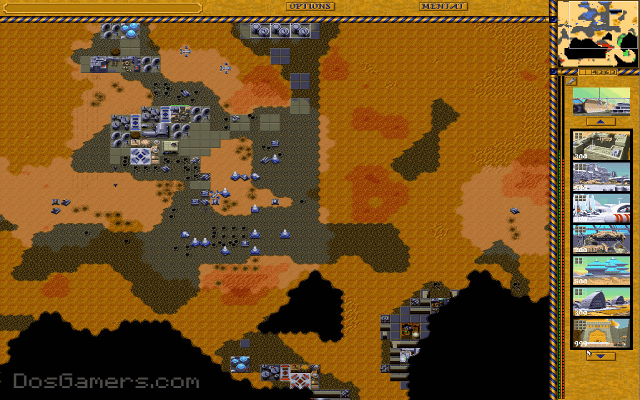 Gameplay screen of Dune II: The Building of a Dynasty (2/8) Gameplay screen of Dune II: The Building of a Dynasty (2/8)