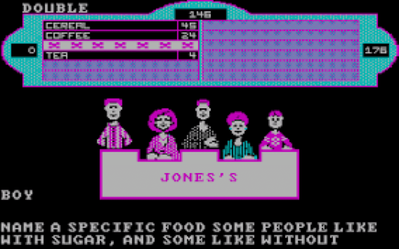 Gameplay screen of Family Feud (4/8) Gameplay screen of Family Feud (4/8)