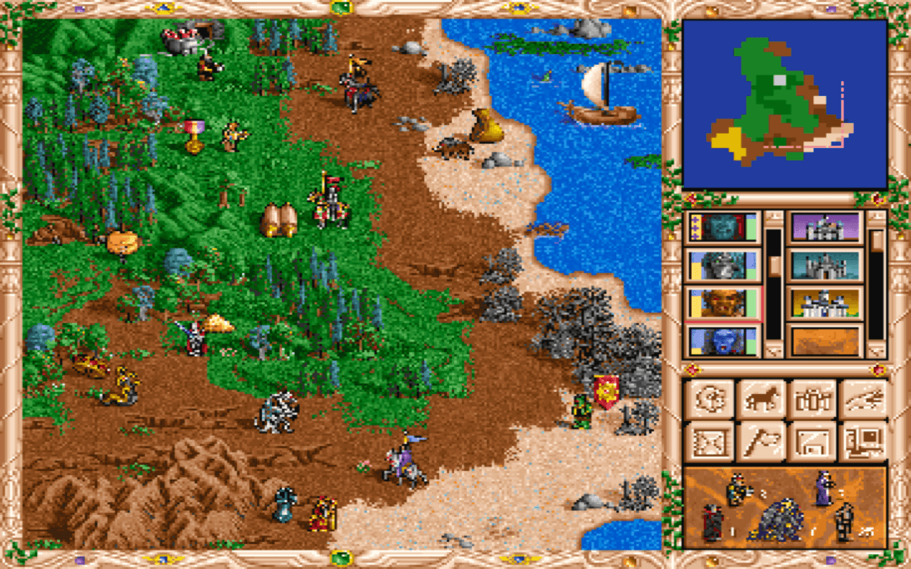 Gameplay screen of Heroes of Might and Magic II: The Succession Wars (3/8) Gameplay screen of Heroes of Might and Magic II: The Succession Wars (3/8)
