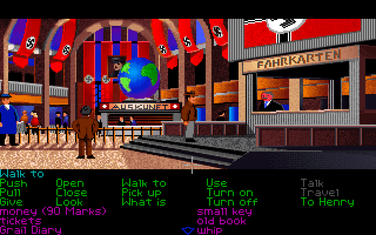 Gameplay screen of Indiana Jones and the Last Crusade: The Graphic Adventure (1/8) Gameplay screen of Indiana Jones and the Last Crusade: The Graphic Adventure (1/8)