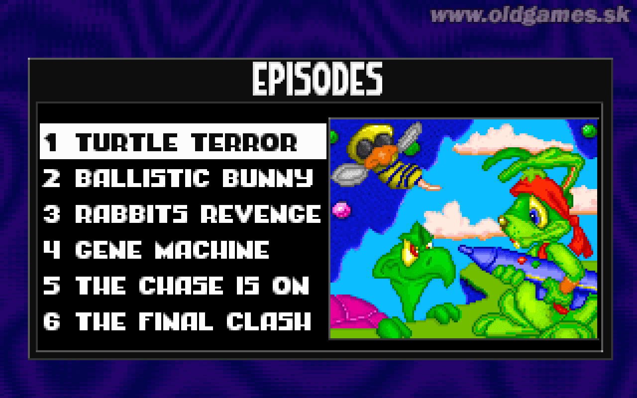 Gameplay screen of Jazz Jackrabbit (7/8) Gameplay screen of Jazz Jackrabbit (7/8)