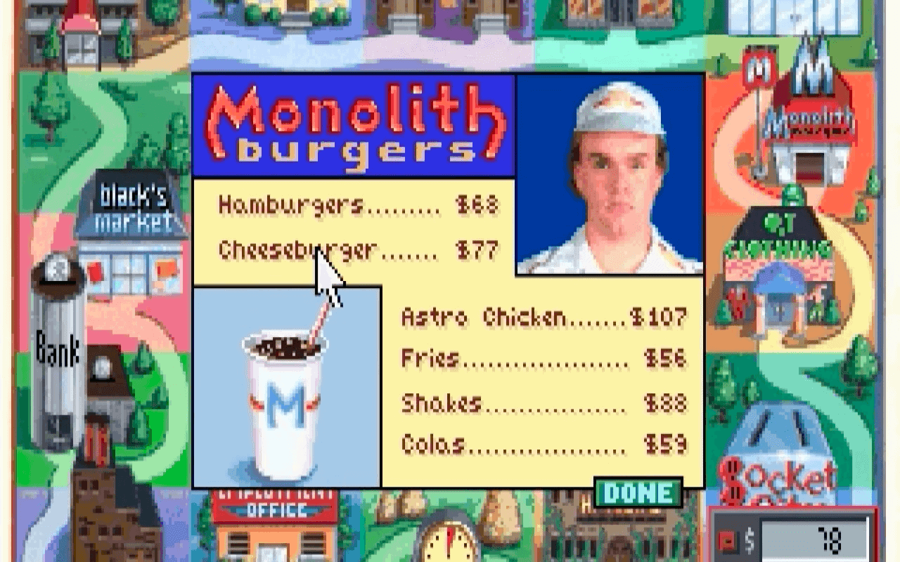 Gameplay screen of Jones in the Fast Lane (8/8) Gameplay screen of Jones in the Fast Lane (8/8)