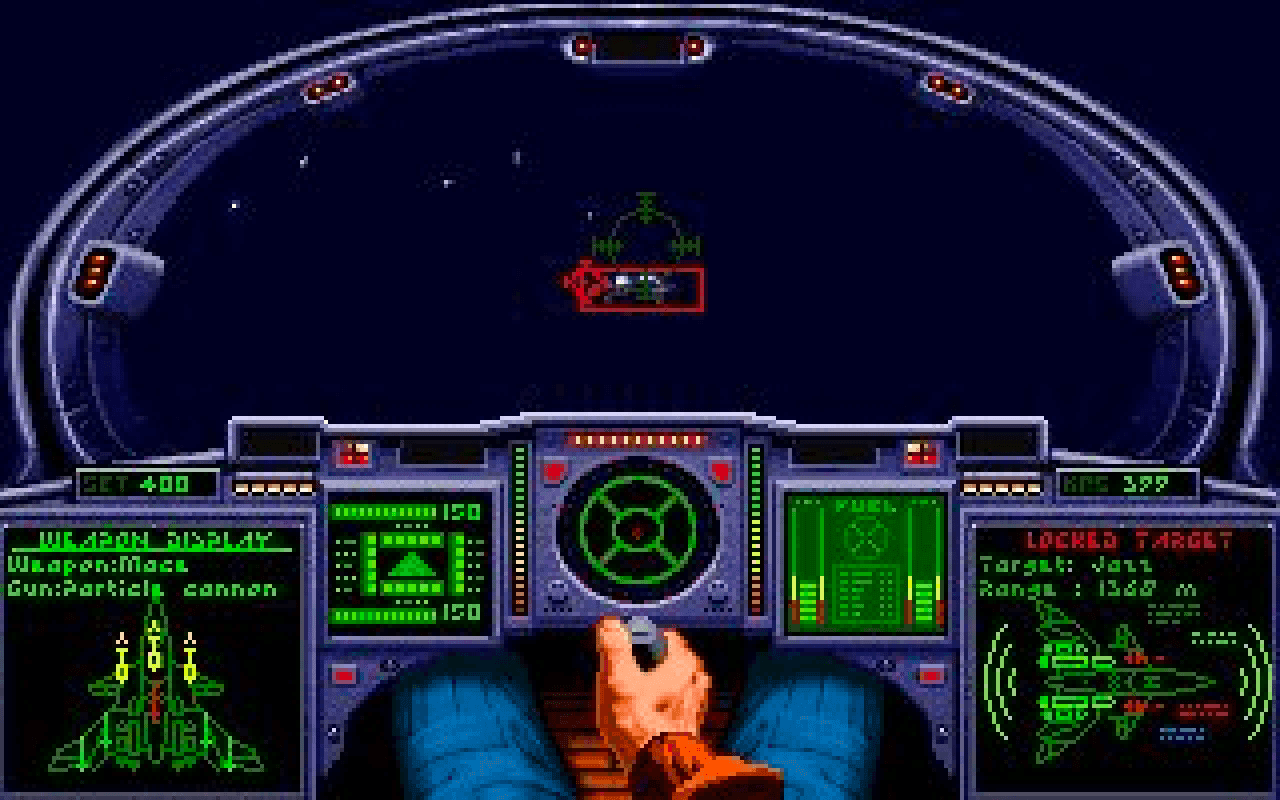 Gameplay screen of Wing Commander II: Vengeance of the Kilrathi (2/8) Gameplay screen of Wing Commander II: Vengeance of the Kilrathi (2/8)