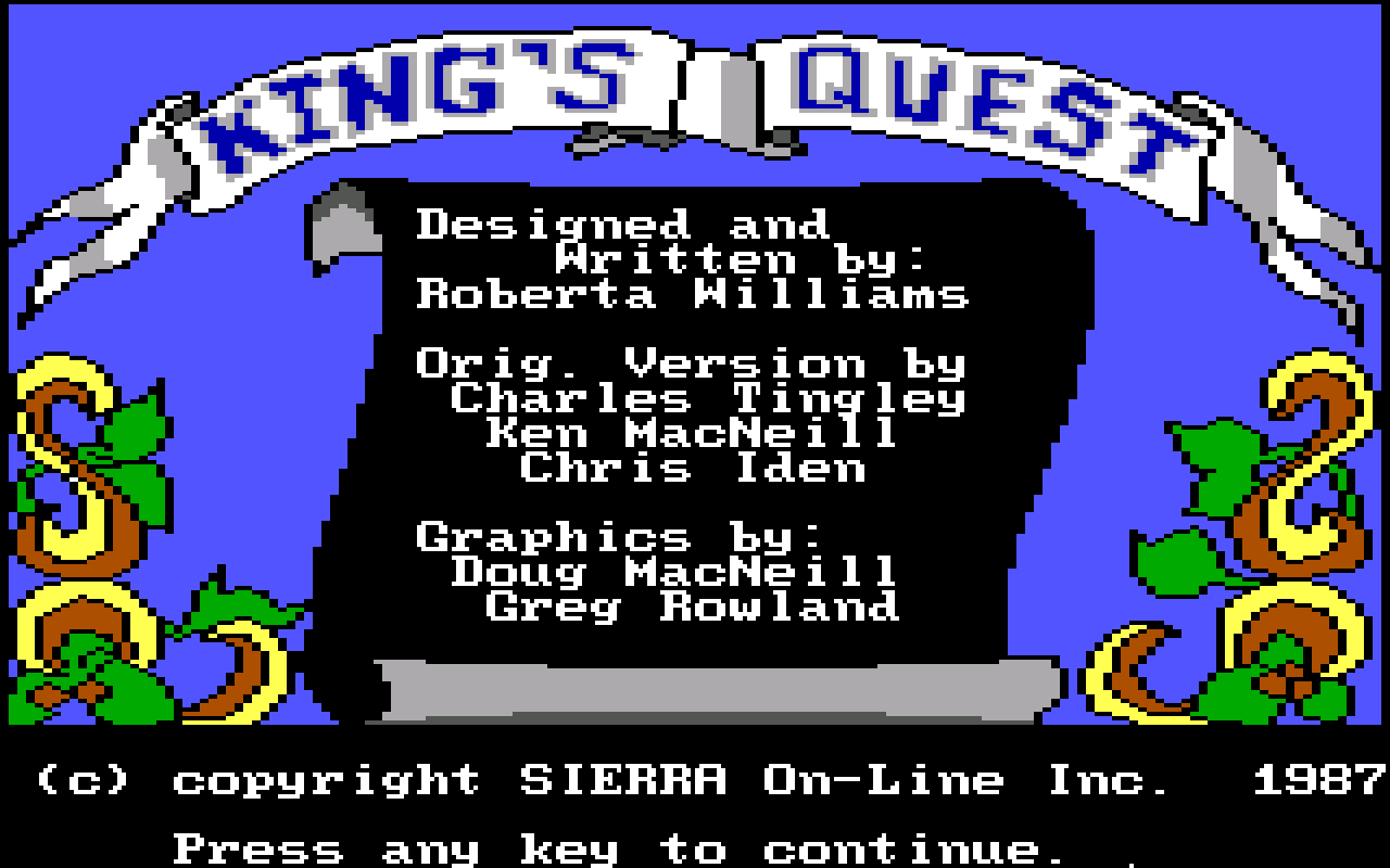Gameplay screen of King's Quest (6/8) Gameplay screen of King's Quest (6/8)