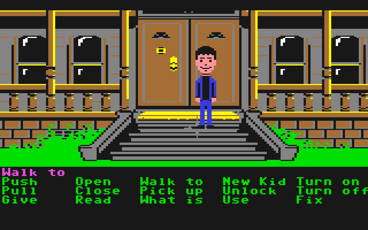 Gameplay screen of Maniac Mansion (2/8) Gameplay screen of Maniac Mansion (2/8)