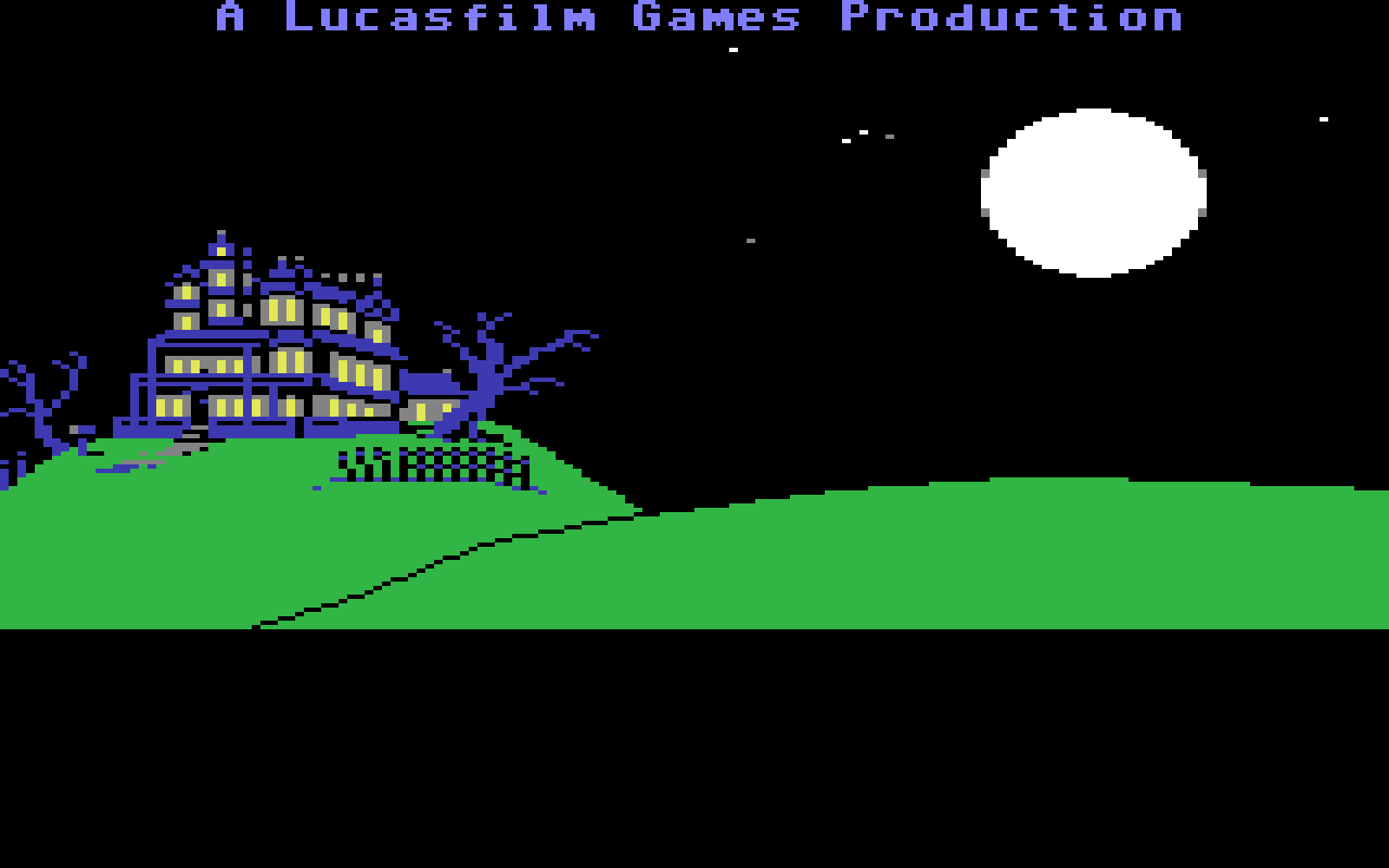 Gameplay screen of Maniac Mansion (1/8) Gameplay screen of Maniac Mansion (1/8)