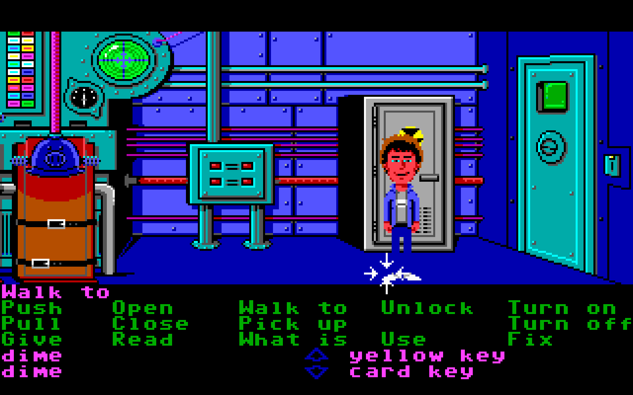 Gameplay screen of Maniac Mansion (3/8) Gameplay screen of Maniac Mansion (3/8)
