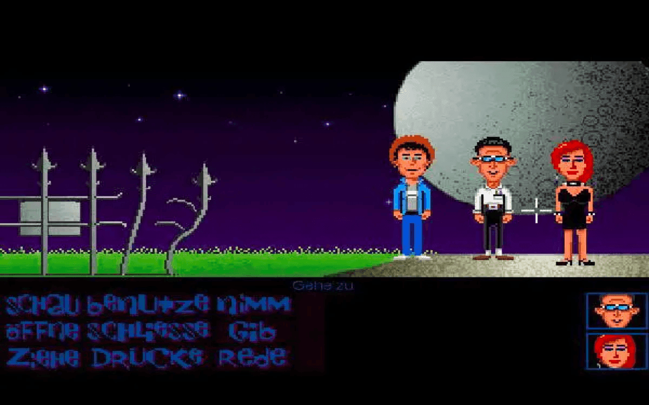 Gameplay screen of Maniac Mansion (8/8) Gameplay screen of Maniac Mansion (8/8)