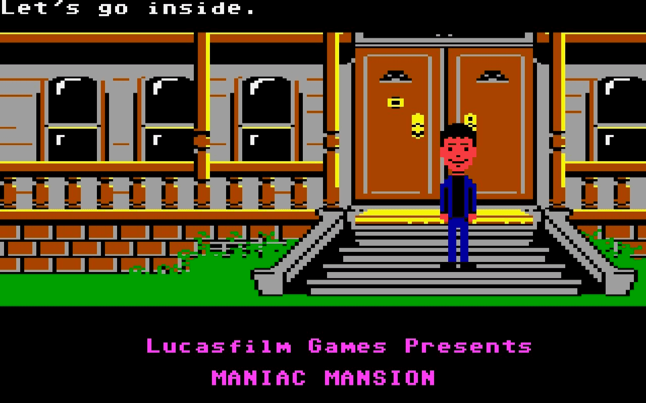 Gameplay screen of Maniac Mansion (4/8) Gameplay screen of Maniac Mansion (4/8)